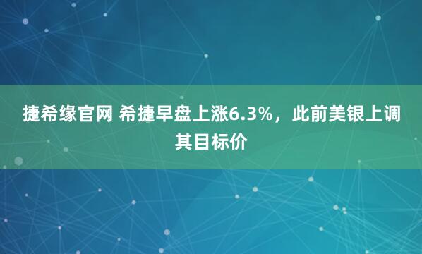捷希缘官网 希捷早盘上涨6.3%，此前美银上调其目标价