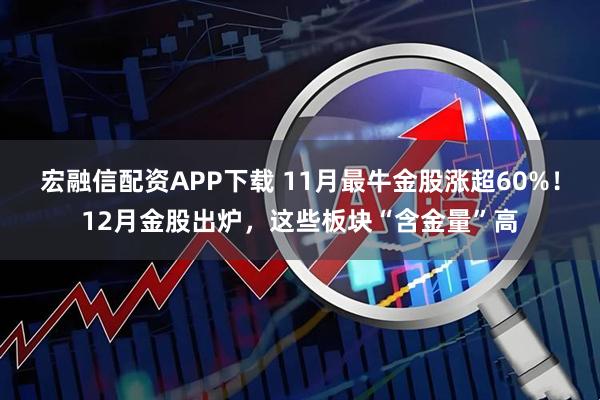 宏融信配资APP下载 11月最牛金股涨超60%!12月金股出炉,这些板块“含金量”高