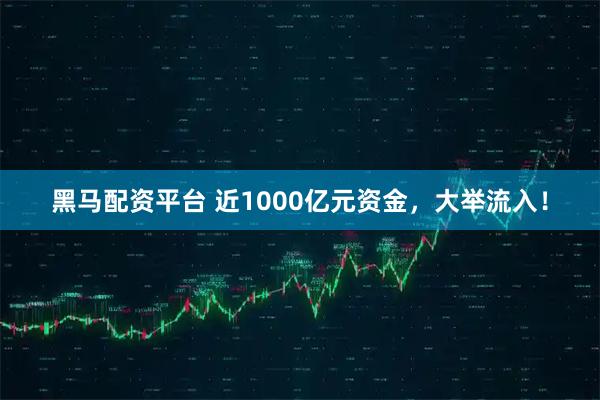 黑马配资平台 近1000亿元资金，大举流入！